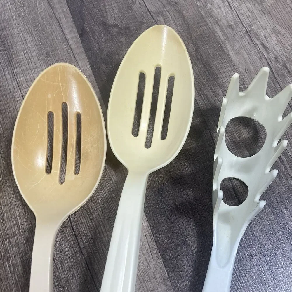 6 pc Vintage Nylon Plastic Kitchen Utensils Mixed Lot Echo Ensar Tailor Made USA